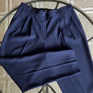 Aritzia Babaton Cohen Pant pleated with pockets & elastic back.Navy Blue size 10